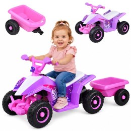 Quad elektryczny na akumulator dla dziecka +przyczepka ef świetlne PA0351