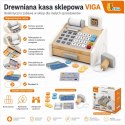 VIGA Drewniana Kasa sklepowa szaro biała