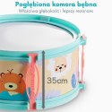 WOOPIE Perkusja Edukacyjna dla Dzieci 5 Bębnów 1 Talerz + Taboret z Motywem Zwierzątek