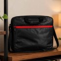 Torba na laptopa 15,6 cali etui pokrowiec z paskiem teczka damska męska czarna