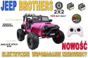 JEEP NA AKUMULATOR BROTHERS , WSPOMAGANIE KIEROWNICY, MIĘKKIE KOŁA, MIĘKKIE SIEDZENIE 24V - 400W/JEEP-JC-666