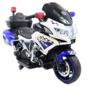 OLBRZYMI SUPER MOTOR ŚCIGACZ POLICYJNY,MIĘKKIE KOŁA, MIĘKKIE SIEDZENIE, GAZ W RĄCZCE, HAMULEC /MH888