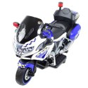OLBRZYMI SUPER MOTOR ŚCIGACZ POLICYJNY,MIĘKKIE KOŁA, MIĘKKIE SIEDZENIE, GAZ W RĄCZCE, HAMULEC /MH888