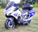 OLBRZYMI SUPER MOTOR ŚCIGACZ POLICYJNY,MIĘKKIE KOŁA, MIĘKKIE SIEDZENIE, GAZ W RĄCZCE, HAMULEC /MH888