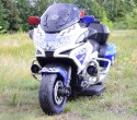 OLBRZYMI SUPER MOTOR ŚCIGACZ POLICYJNY,MIĘKKIE KOŁA, MIĘKKIE SIEDZENIE, GAZ W RĄCZCE, HAMULEC /MH888