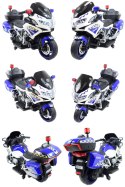 OLBRZYMI SUPER MOTOR ŚCIGACZ POLICYJNY,MIĘKKIE KOŁA, MIĘKKIE SIEDZENIE, GAZ W RĄCZCE, HAMULEC /MH888