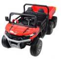 BUGGY 6 KOŁOWY DLA 2 DZIECI, ELEKTRYCZNA WYWROTKA, MIĘKKIE KOŁA, MIĘKKIE SIEDZENIE, 400 WAT/XMX623B