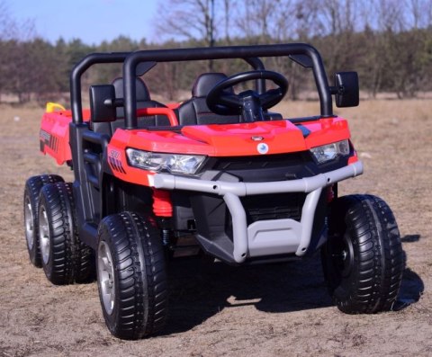 BUGGY 6 KOŁOWY DLA 2 DZIECI, ELEKTRYCZNA WYWROTKA, MIĘKKIE KOŁA, MIĘKKIE SIEDZENIE, 400 WAT/XMX623B