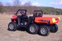 BUGGY 6 KOŁOWY DLA 2 DZIECI, ELEKTRYCZNA WYWROTKA, MIĘKKIE KOŁA, MIĘKKIE SIEDZENIE, 400 WAT/XMX623B