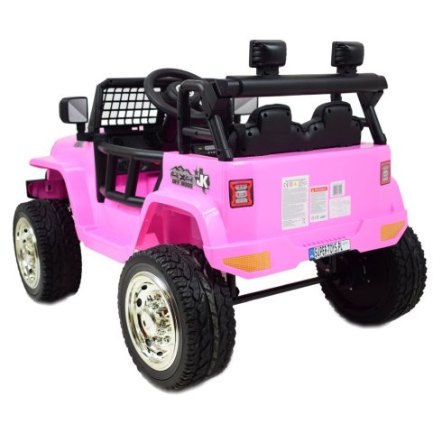JEEP NA AKUMULATOR "JK OFF ROAD", MIĘKKIE KOŁA, MIĘKKIE SIEDZENIE/LL555