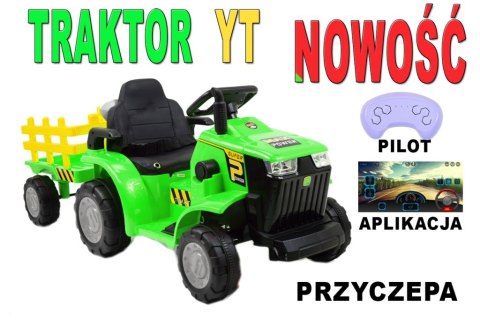 Super traktor z przyczepą, sterowanie pilotem/aplikacja/ YT1166