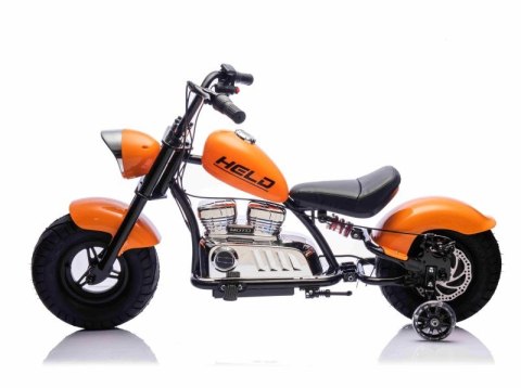 MOTOR CHOPPER "HELD", POMPOWANE KOŁA DO 25 KM/H, PODŚWIETLANY SILNIK/XB1058
