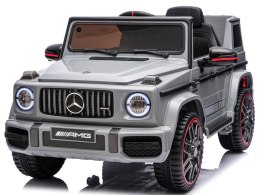 Mercedes AMG G63 4x4 szary Piankowe koła Eva, miękki fotelik Licencja LION