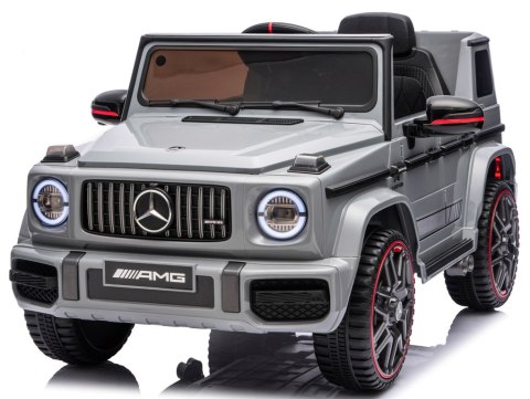 Mercedes AMG G63 4x4 szary Piankowe koła Eva, miękki fotelik Licencja LION