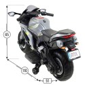 Wielki motor ścigacz ma akumulator, miękkie koła, miękkie siedzenie/OZB909