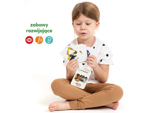 CzuCzu Karty obrazkowe na sznureczku Pojazdy 32 ilustracje edukacyjne ZA6695