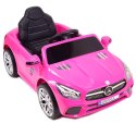 Mercedes SL500 Auto na akumulator dla dzieci Koła EVA Skóra Różowy