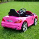 Mercedes SL500 Auto na akumulator dla dzieci Koła EVA Skóra Różowy