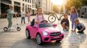 Mercedes SL500 Auto na akumulator dla dzieci Koła EVA Skóra Różowy