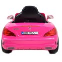 Mercedes SL500 Auto na akumulator dla dzieci Koła EVA Skóra Różowy