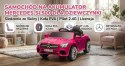 Mercedes SL500 Auto na akumulator dla dzieci Koła EVA Skóra Różowy