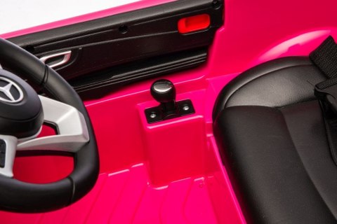 Mercedes SL500 Auto na akumulator dla dzieci Koła EVA Skóra Różowy