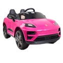 Oryginalne Porsche Macan na akumulator dla dziewczynki różowe/DK666