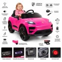Oryginalne Porsche Macan na akumulator dla dziewczynki różowe/DK666