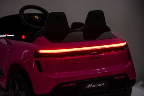 Oryginalne Porsche Macan na akumulator dla dziewczynki różowe/DK666