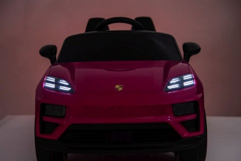 Oryginalne Porsche Macan na akumulator dla dziewczynki różowe/DK666