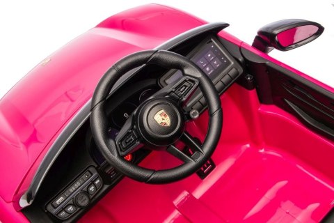 Oryginalne Porsche Macan na akumulator dla dziewczynki różowe/DK666