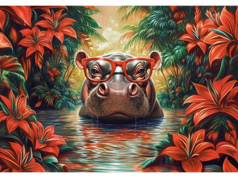 Puzzle 500-elementów Hippo Relaxation B-54176