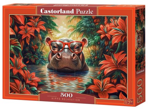Puzzle 500-elementów Hippo Relaxation B-54176