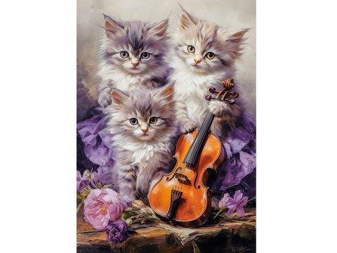Puzzle 500-elementów Musical Kittens B-53988