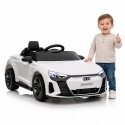 AUDI E-Tron GT Biały Auto na akumulator EVA Skóra pilot