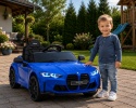 BMW m4 NIEBIESKI Auto na akumulator EVA Skóra pilot