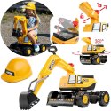 FALK Koparka JCB DIGGER Obrotowa Żółta Ruchoma Łyżka Od 3 Lat.