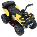 QUAD NA AKUMULATOR EXPLORER - PILOT, IMITACJA WYDECHU, MIĘKKIE KOŁA, SKÓRA/GTS1155