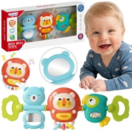 WOOPIE BABY Zawieszka Wózka Łóżeczka Sensoryczna Grająca Grzechotka Lusterko 6m+
