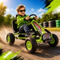 Wielki Gokart A-15 Pompowane koła HIT ZIELONY/A-15