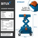 Hydrauliczny podnośnik skrzyni biegów Bituxx do warsztatu garażu demontaż i montaz skrzyni biegów