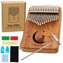 Kalimba 17 Klawiszy Drewniany Instrument Muzyczny Akcesoria Woreczek