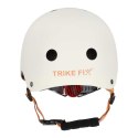 Kask rowerowy dla dziecka Trike Fix dziecięcy regulowany LED S 48-54cm beżowy