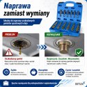 Zestaw Naprawczy gwintów korków do miski olejowej BITUXX 114 elementów