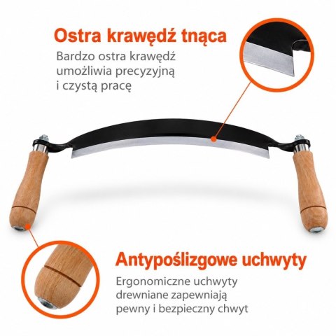 Zestaw noży ciesielskich do drewna 3 szt. BITUXX 10'' 13'' Drawknife