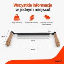 Zestaw noży ciesielskich do drewna 3 szt. BITUXX 10'' 13'' Drawknife