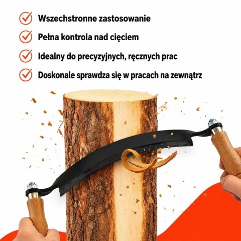Zestaw noży ciesielskich do drewna 3 szt. BITUXX 10'' 13'' Drawknife