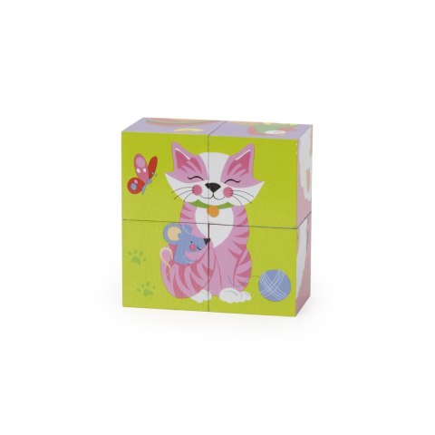 Drewniana układanka Farma Puzzle Viga Toys 4 klocki