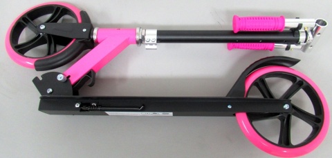 Duża Hulajnoga H5 RÓŻOWA Składana R-Sport koła 200 mm do 100 kg