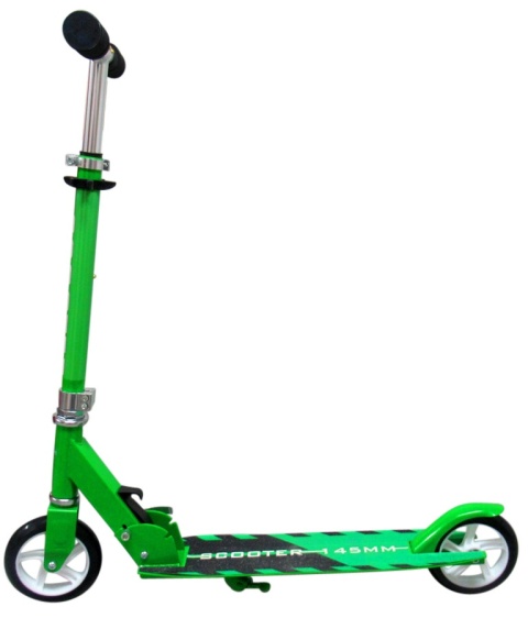 Duża Hulajnoga H6 ZIELONA Składana R-Sport koła 145 mm do 100 kg